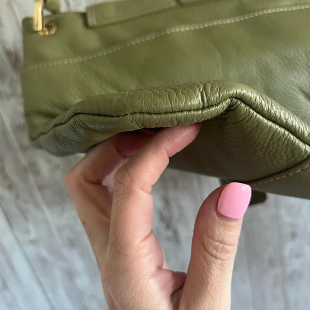 Liz Claiborne Green Leather Shoulder Bag